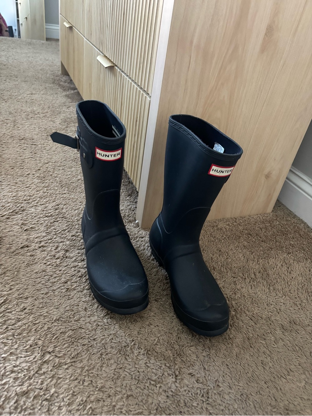 Navy Hunter Boots